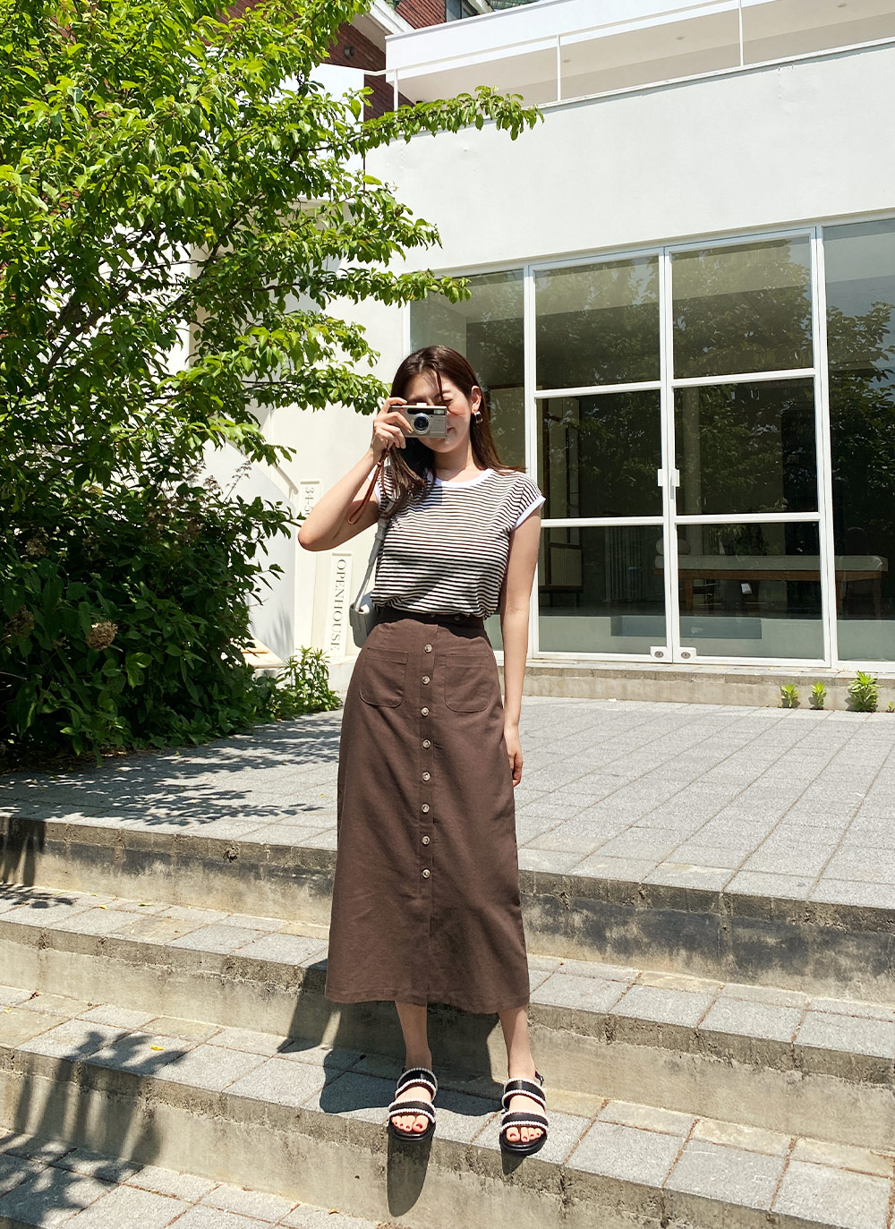 syvent] レディース ひざ丈 サテン スカート 習っ 夏 膝丈 光沢 無地 aライン フレアスカート