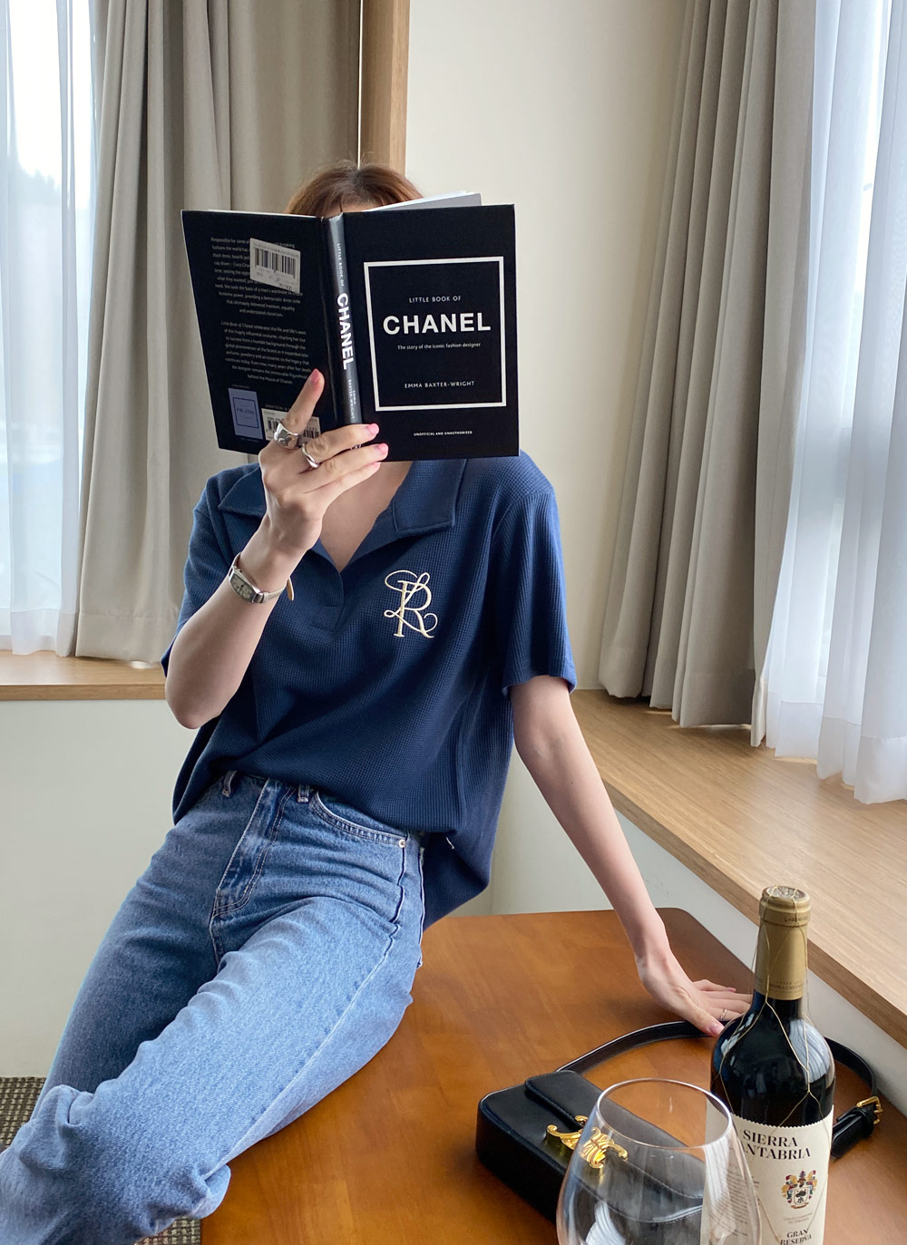 CHANEL ストレートブルーデニム CHANEL ストレートブルーデニム