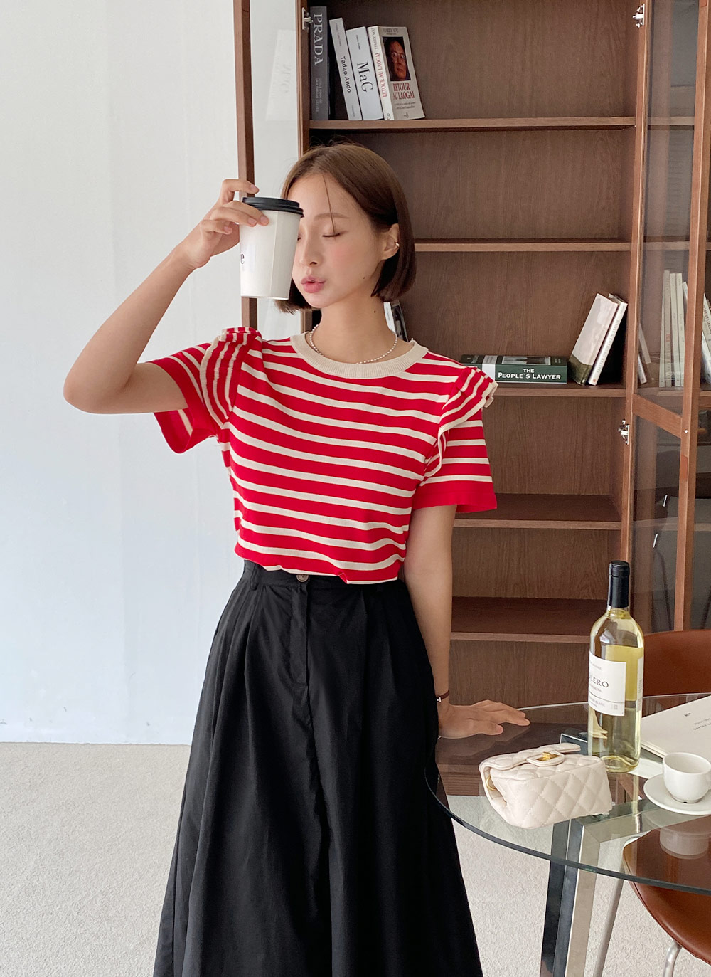 フリルボーダーニット・全3色 | レディースファッション通販 - DHOLIC