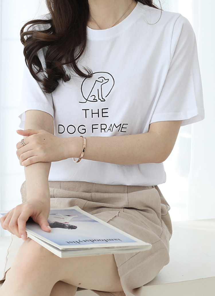 DOGロゴ半袖Tシャツ | lusida | 詳細画像1