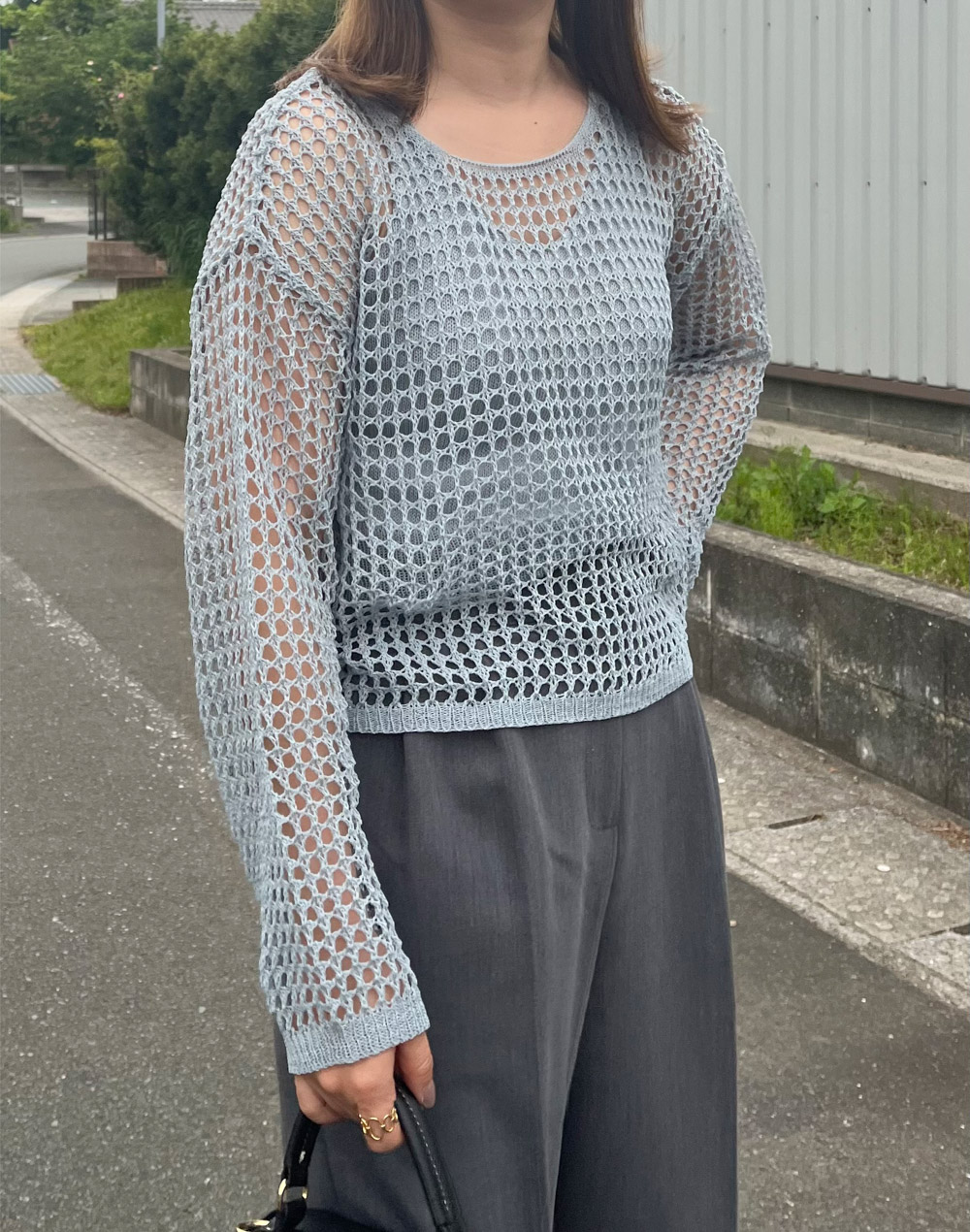 tシャツ キャミソール付きメッシュトップス レディース キャミソール付きメッシュトップス | レディースファッション