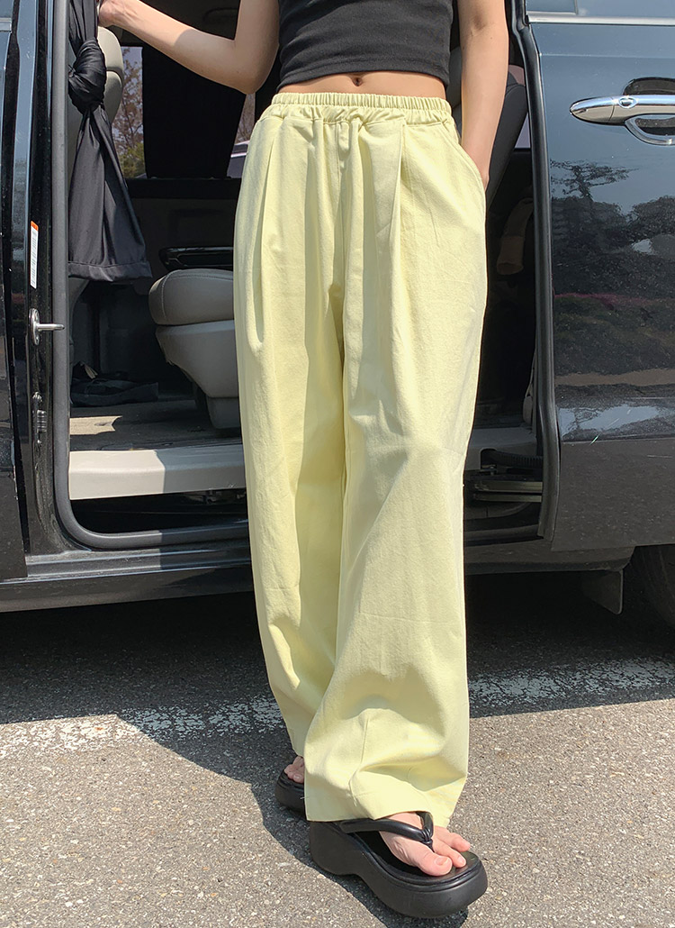 ウエストゴムピンタックワイドパンツ レディースファッション通販 Dholic 公式