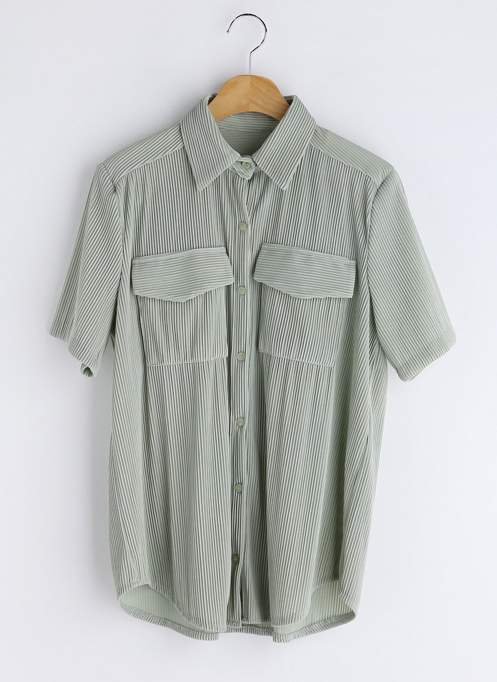 プリーツポケットシャツ&ワイドスラックスSET・全3色 | DHOLIC PLUS | 詳細画像26