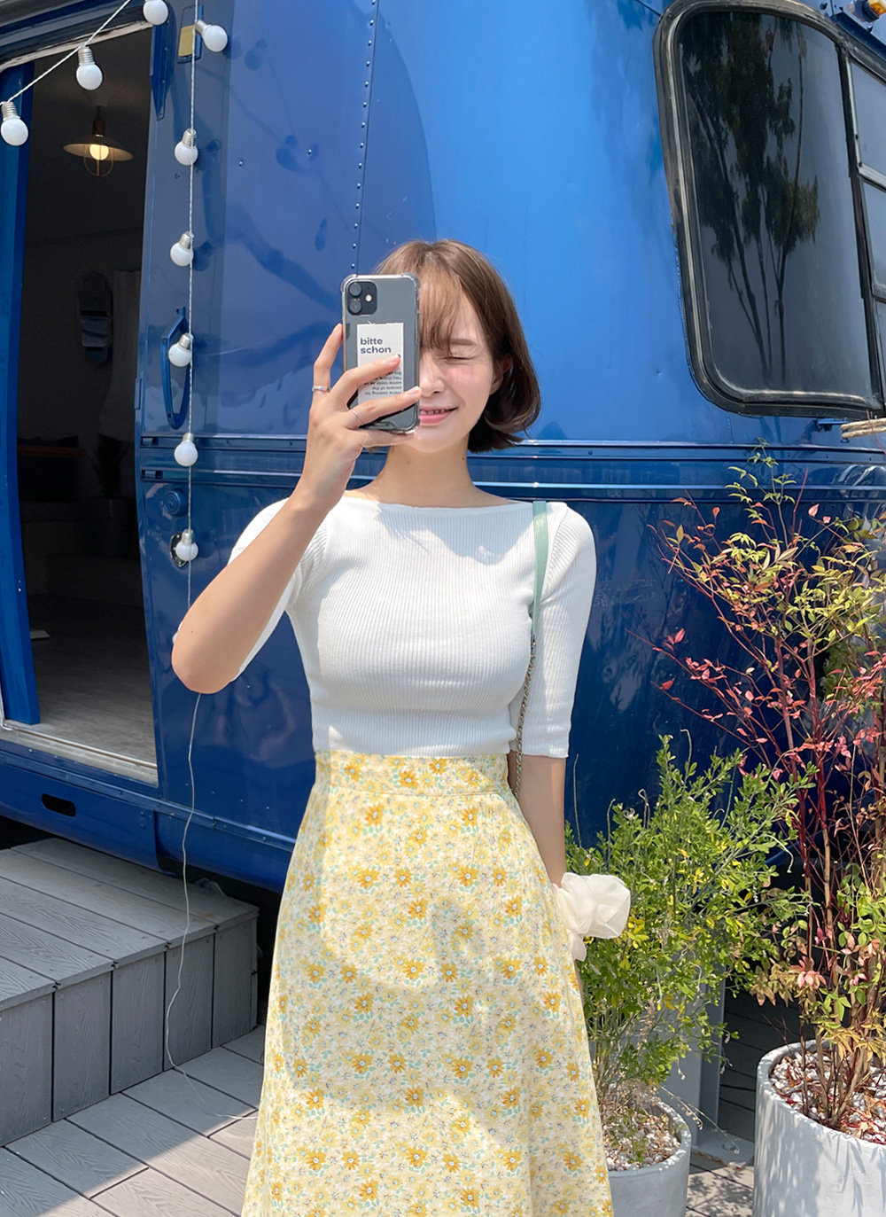 2TYPEボートネックニット・全3色 | DHOLIC | 詳細画像2