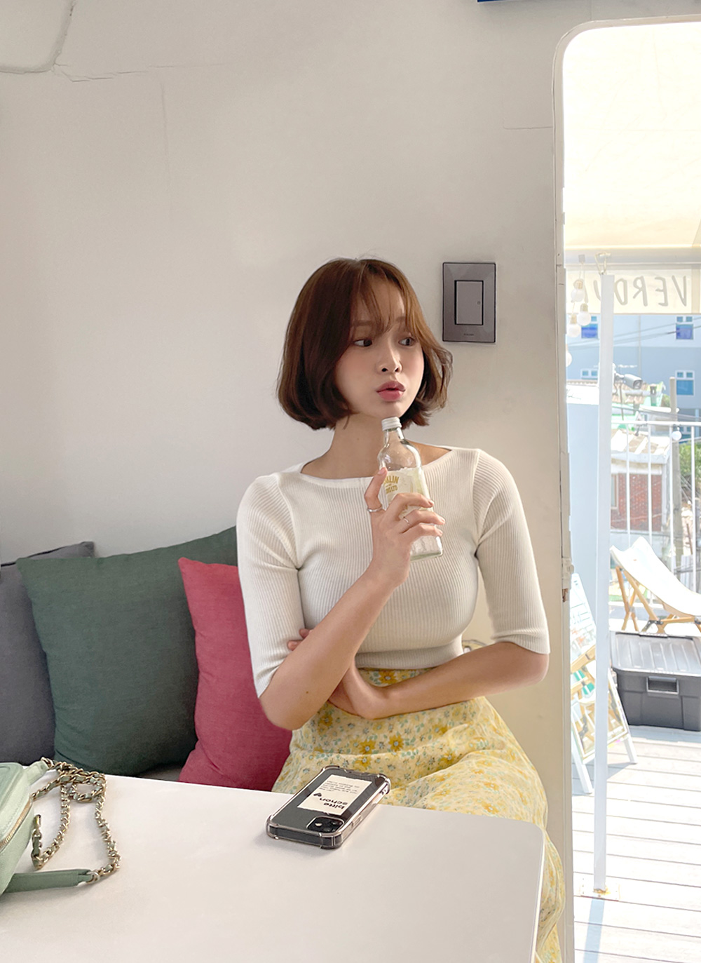 2TYPEボートネックニット・全3色 | DHOLIC | 詳細画像11