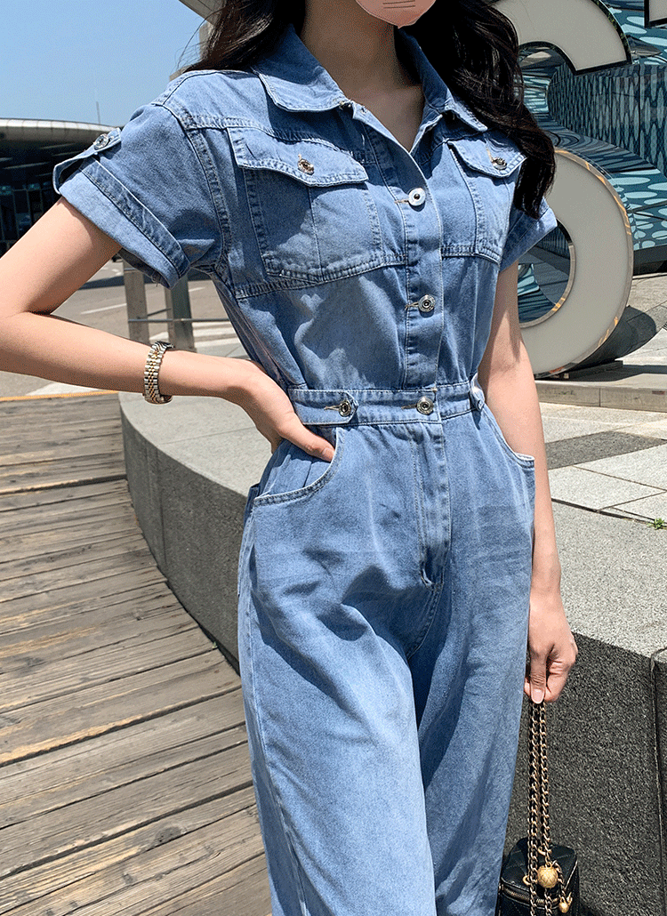 ジョガーデニムオールインワン P ジーンズ オールインワン レディースファッション通販 Dholic ディーホリック