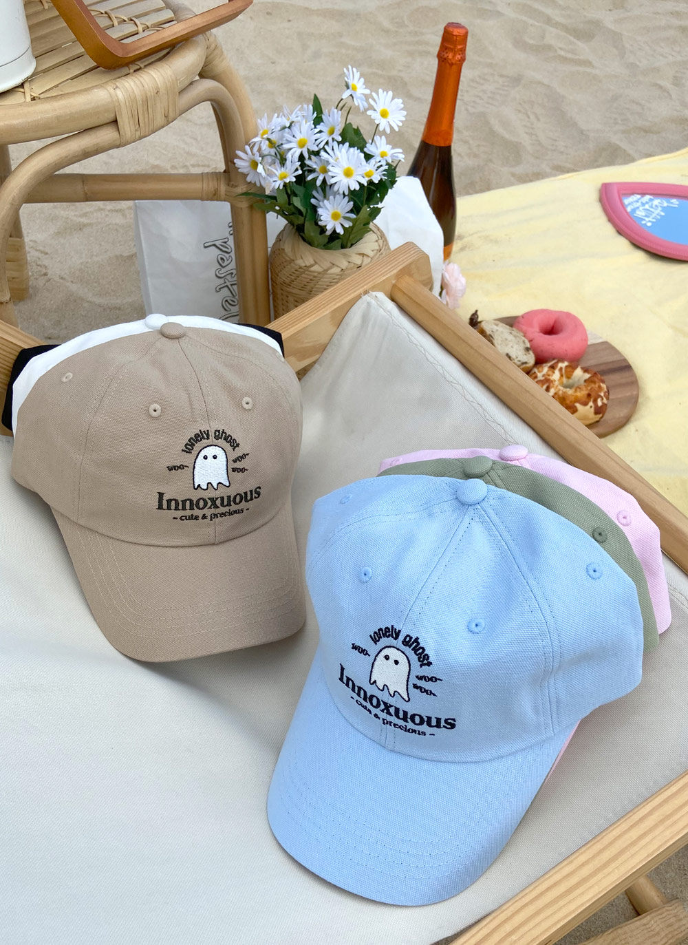 ゴースト刺繍キャップ・全6色 | DHOLIC | 詳細画像2