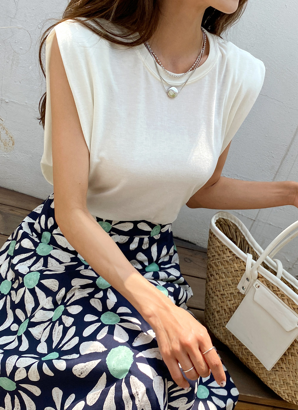 サークルペンダント&ボールチェーンネックレス2SET・全2色 | DHOLIC | 詳細画像9