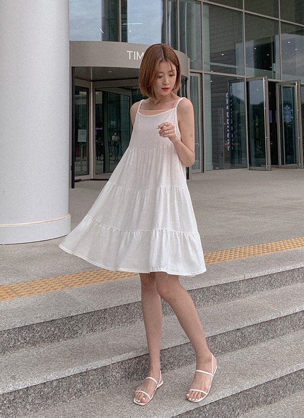 ティアードキャミワンピース P3987 ワンピース ミニワンピース レディースファッション通販 Dholic ディーホリック