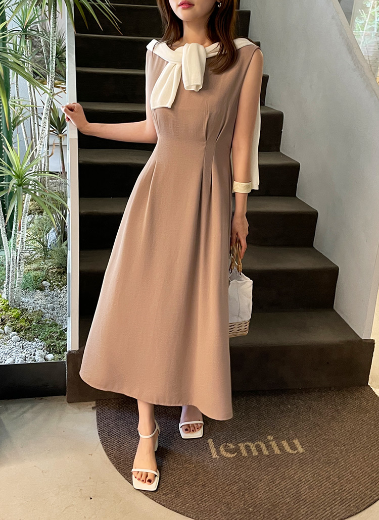 タックリボンノースリワンピース 全2色 レディースファッション通販 Dholic タックリボンノースリワンピース 全2色 レディースファッション通販 Dholic