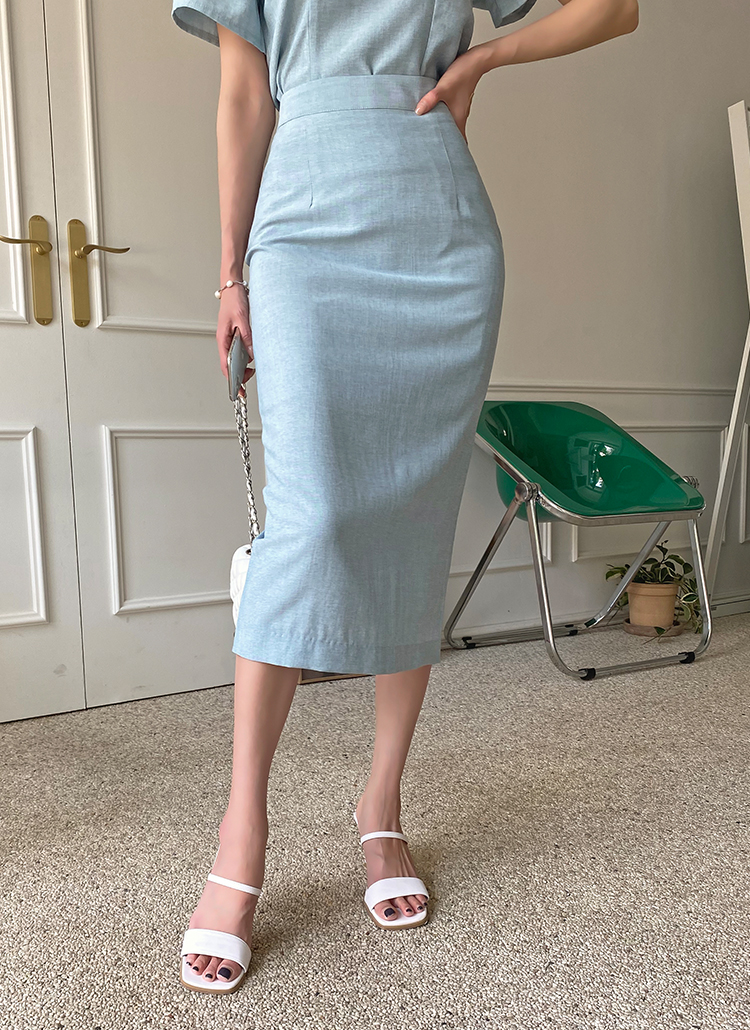 バックスリットタイトスカート P3714 スカート ロングスカート レディースファッション通販 Dholic ディーホリック