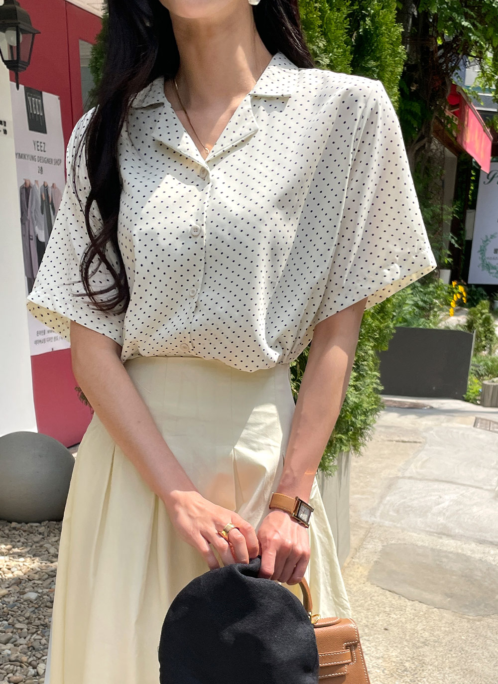 布製品 シャツ ブラウス レースオープンカラーシャツ レディース