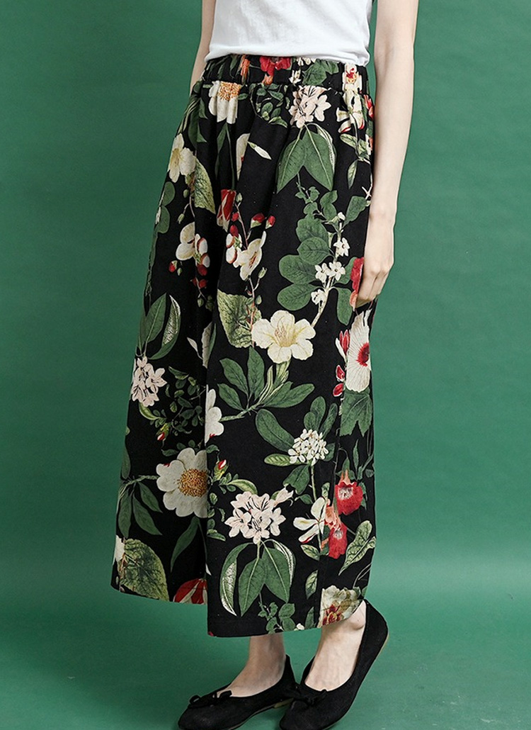 カラフルフラワースカート風パンツ P パンツ フレアパンツ レディースファッション通販 Dholic ディーホリック