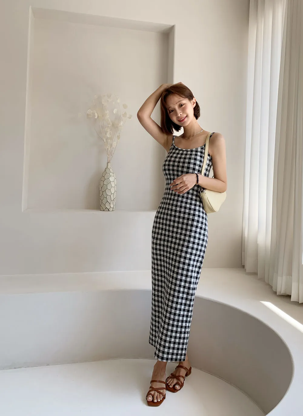 ギンガムチェックキャミワンピース・全2色 | レディースファッション  