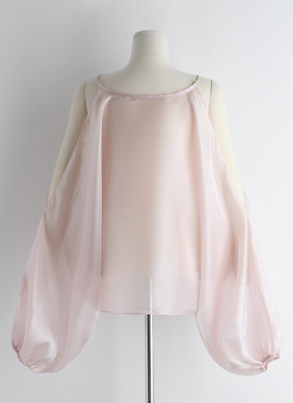shoulder cut sheer blouse | 詳細画像22