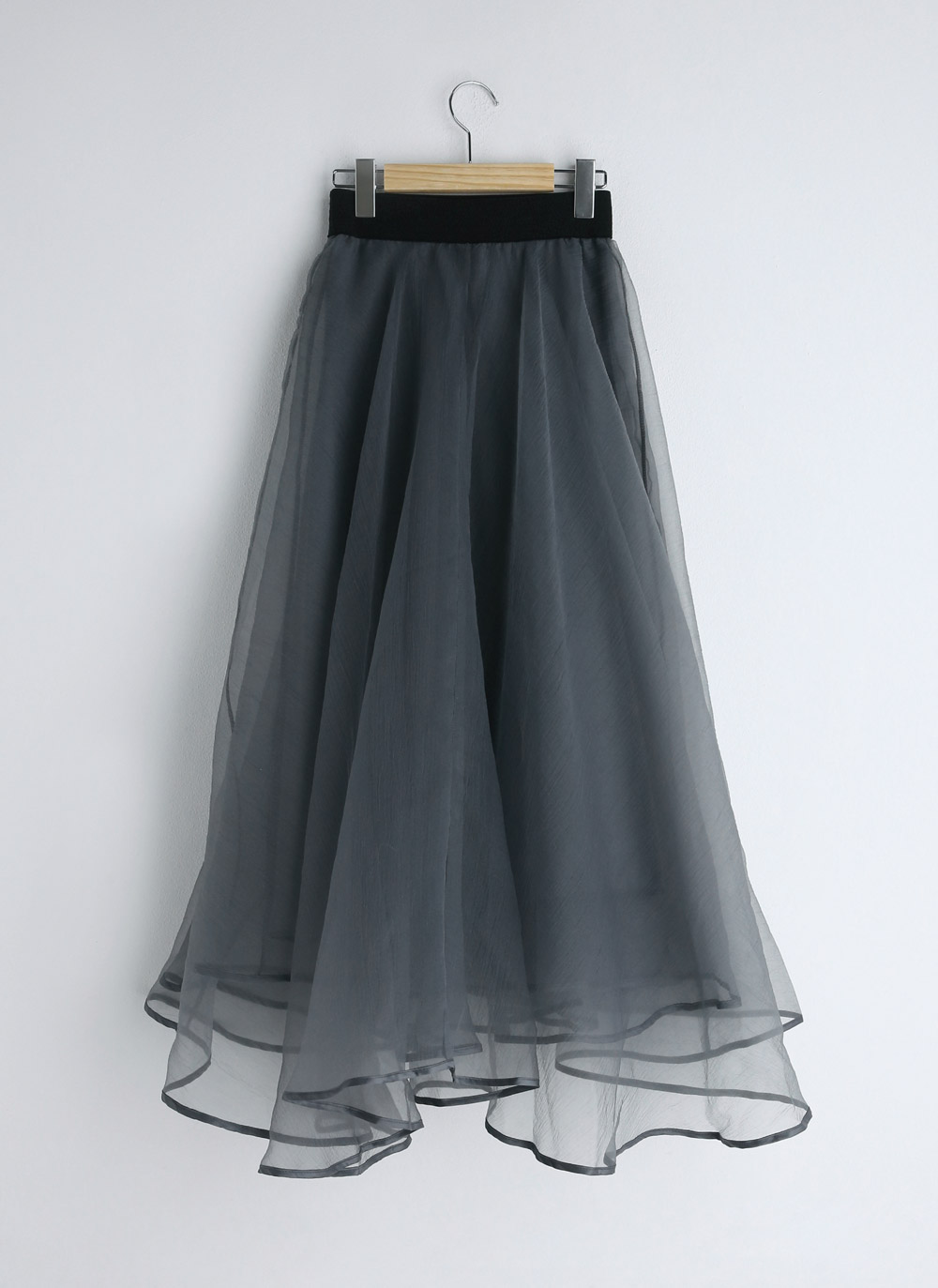 unbalanced layered sheer skirt | 詳細画像31
