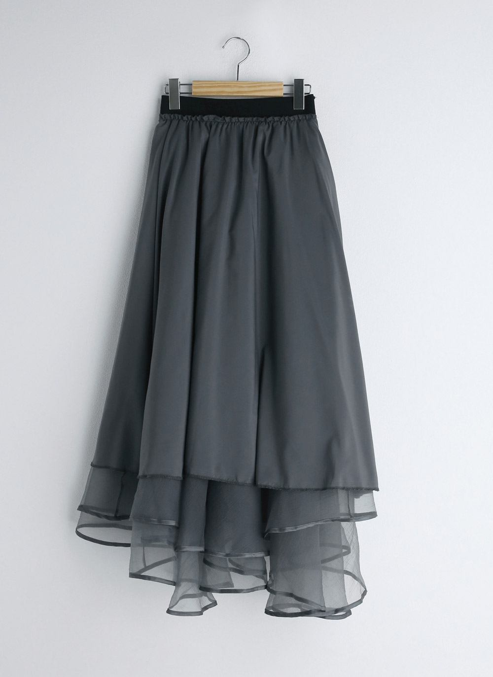 unbalanced layered sheer skirt | 詳細画像34