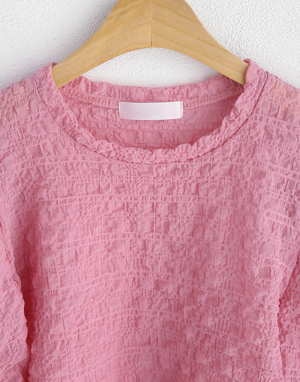 embossing puff sleeve blouse | 詳細画像20