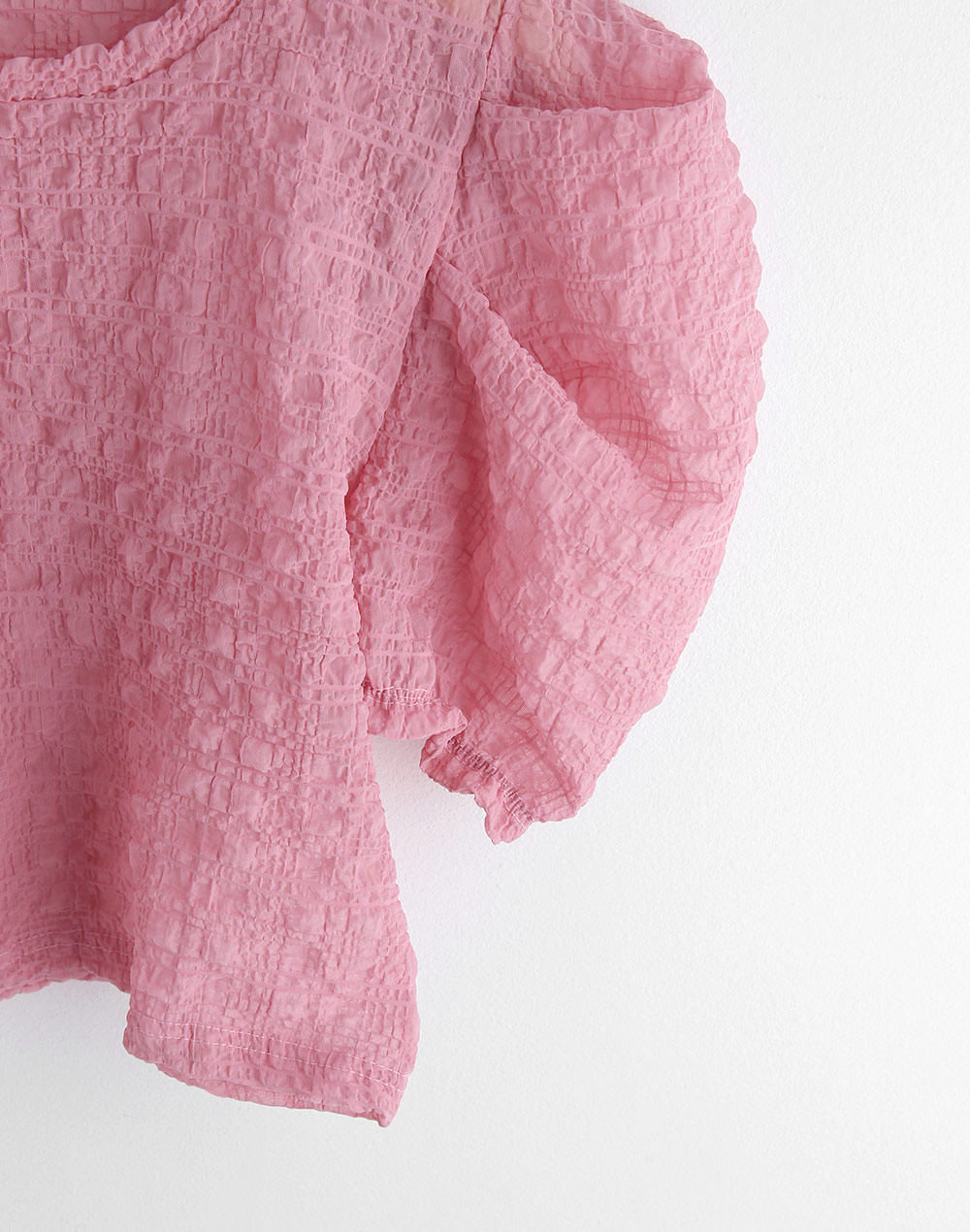 embossing puff sleeve blouse | 詳細画像21