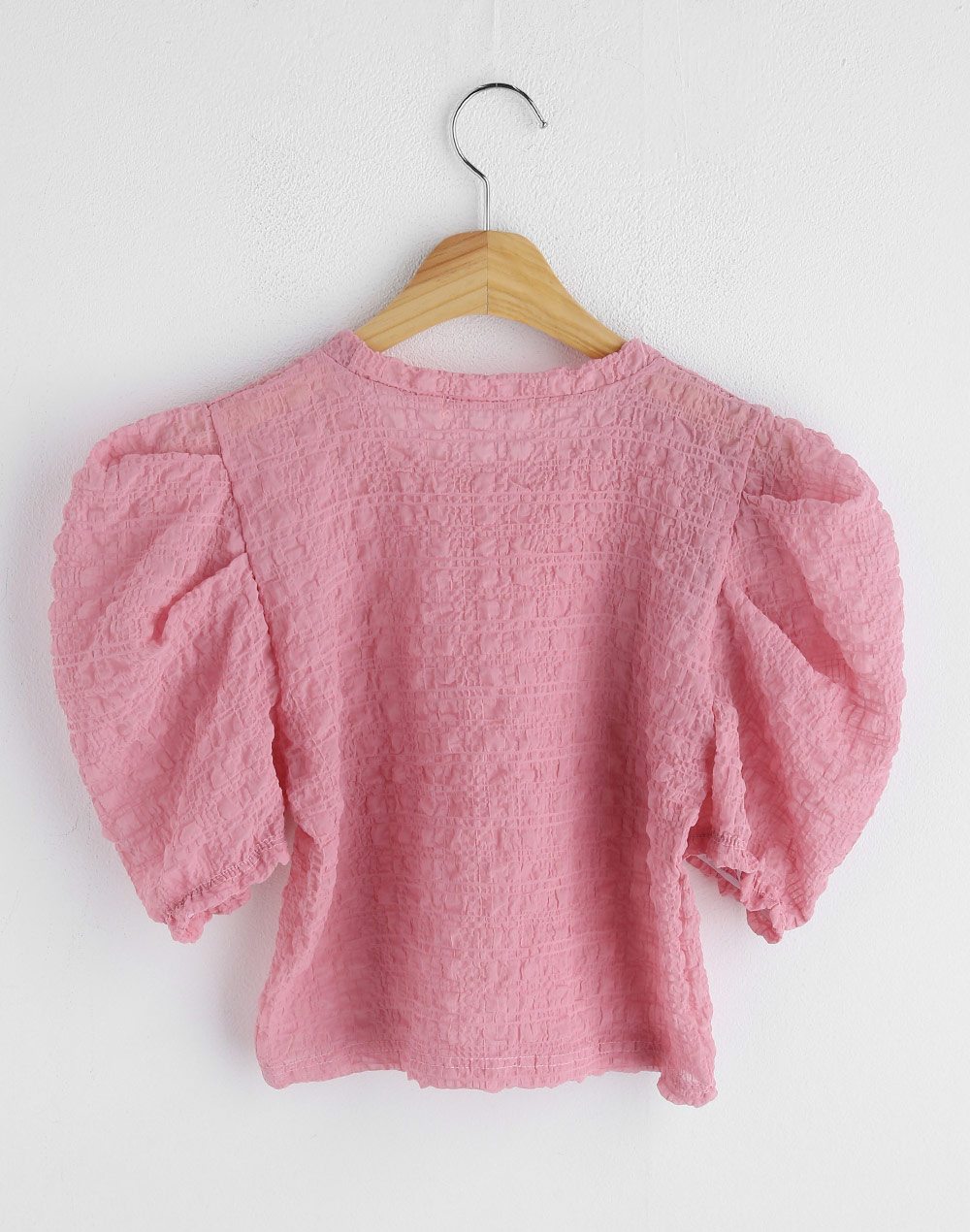 embossing puff sleeve blouse | 詳細画像23