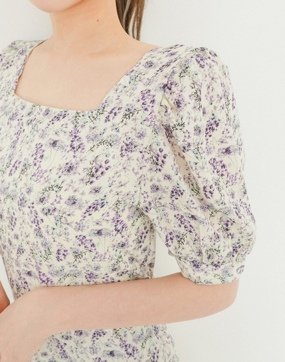 square neck floral onepiece | 詳細画像11