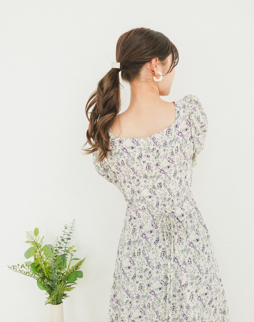 square neck floral onepiece | 詳細画像13