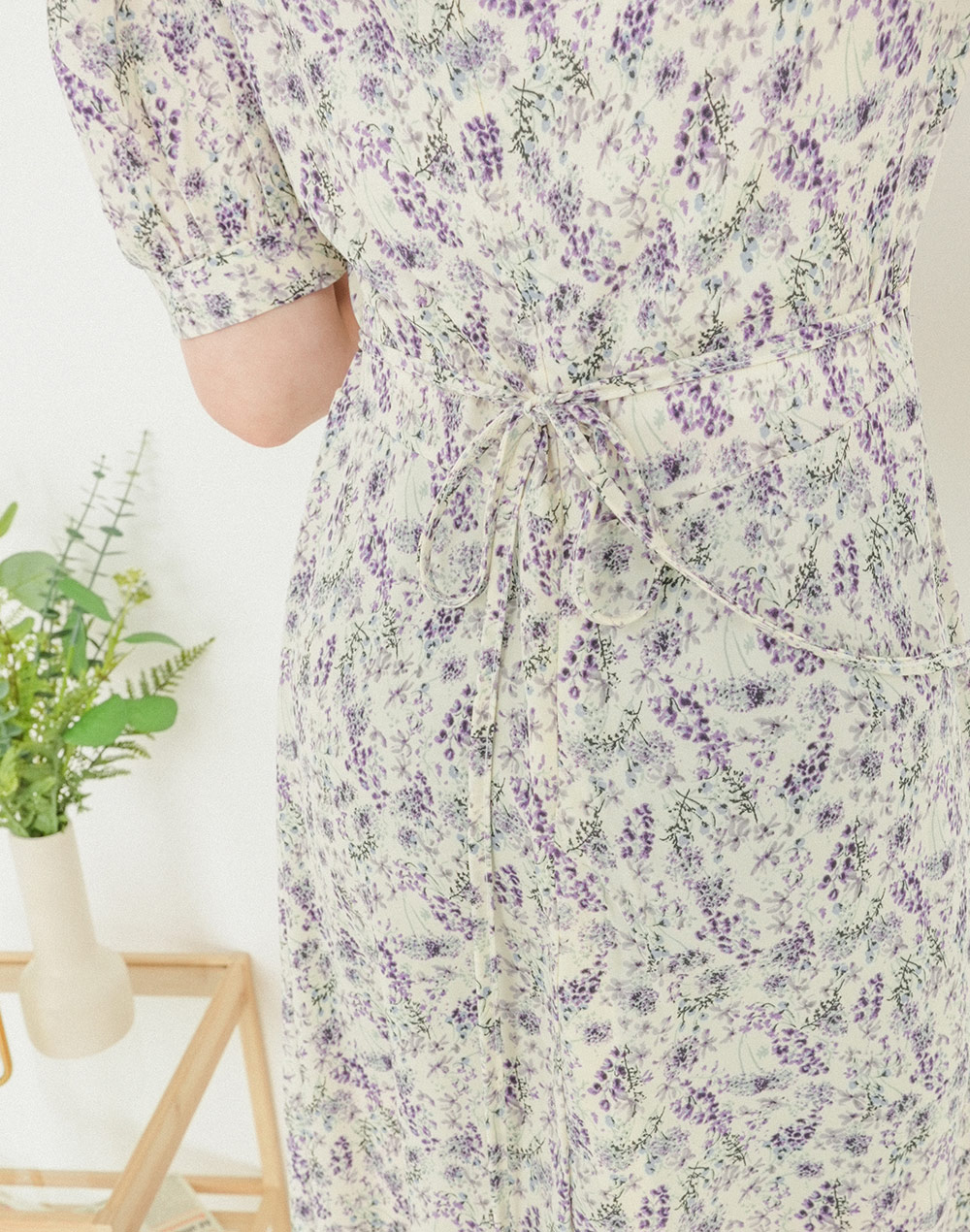square neck floral onepiece | 詳細画像14