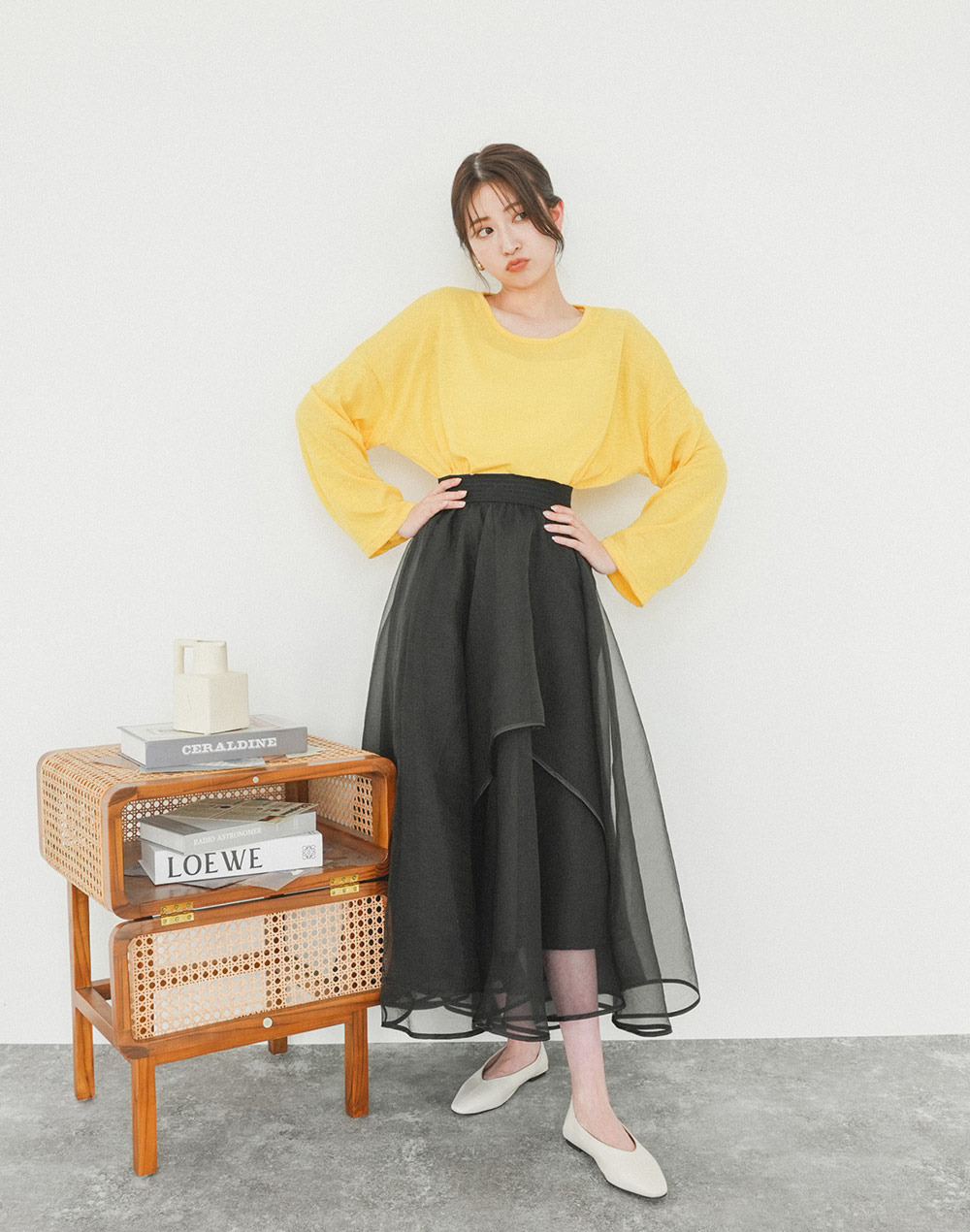 simple linen T-shirt | 詳細画像4