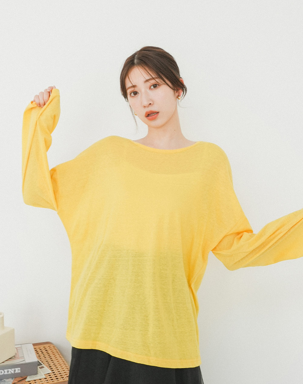 simple linen T-shirt | 詳細画像7