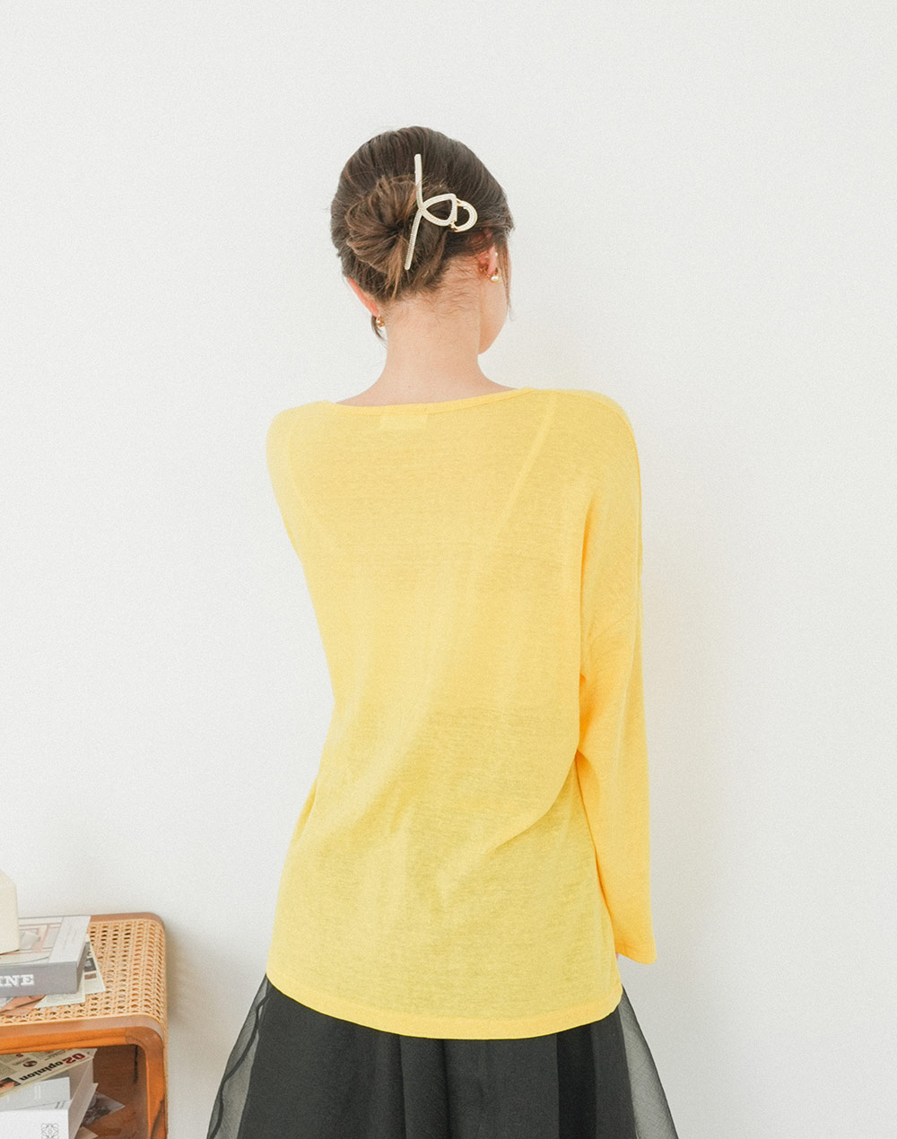 simple linen T-shirt | 詳細画像13