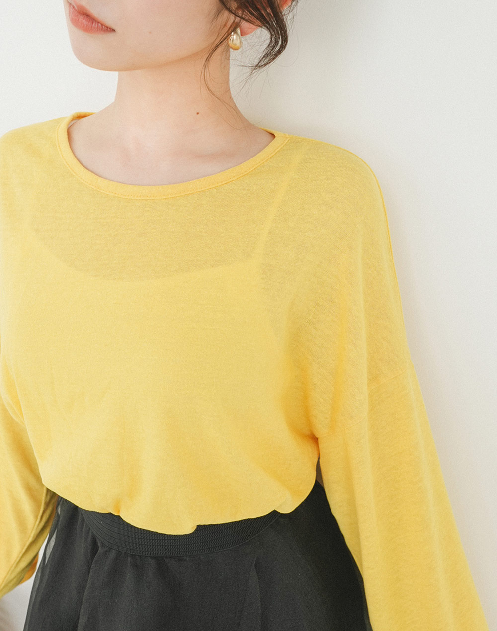 simple linen T-shirt | 詳細画像15