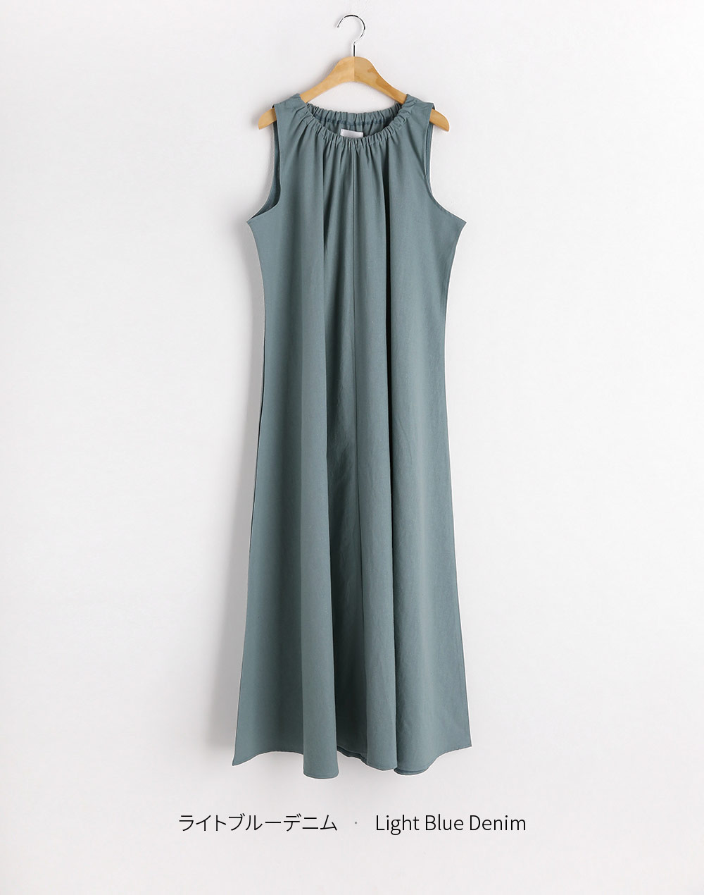 shirring neck sleevelessonepiece | 詳細画像17