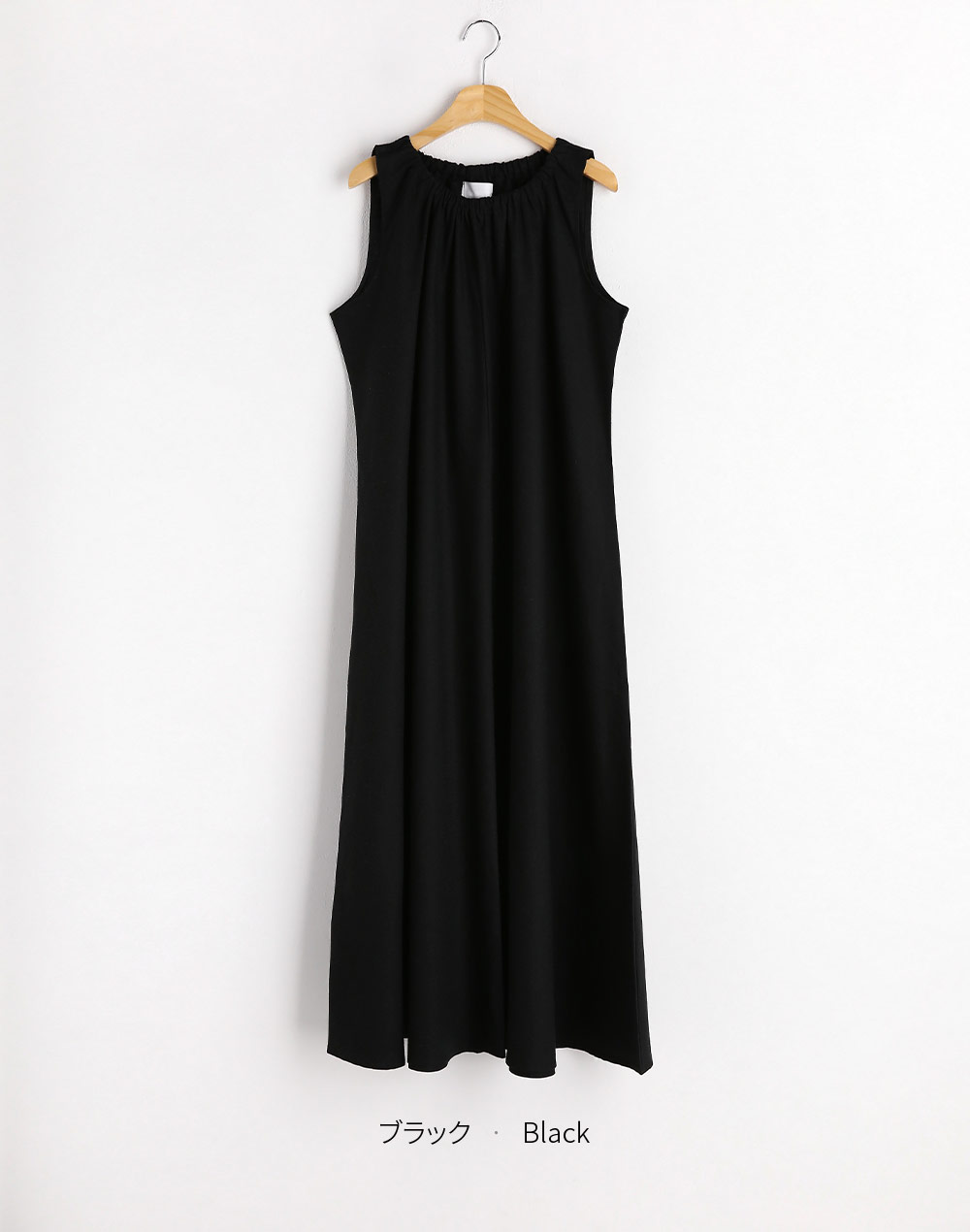 shirring neck sleevelessonepiece | 詳細画像18