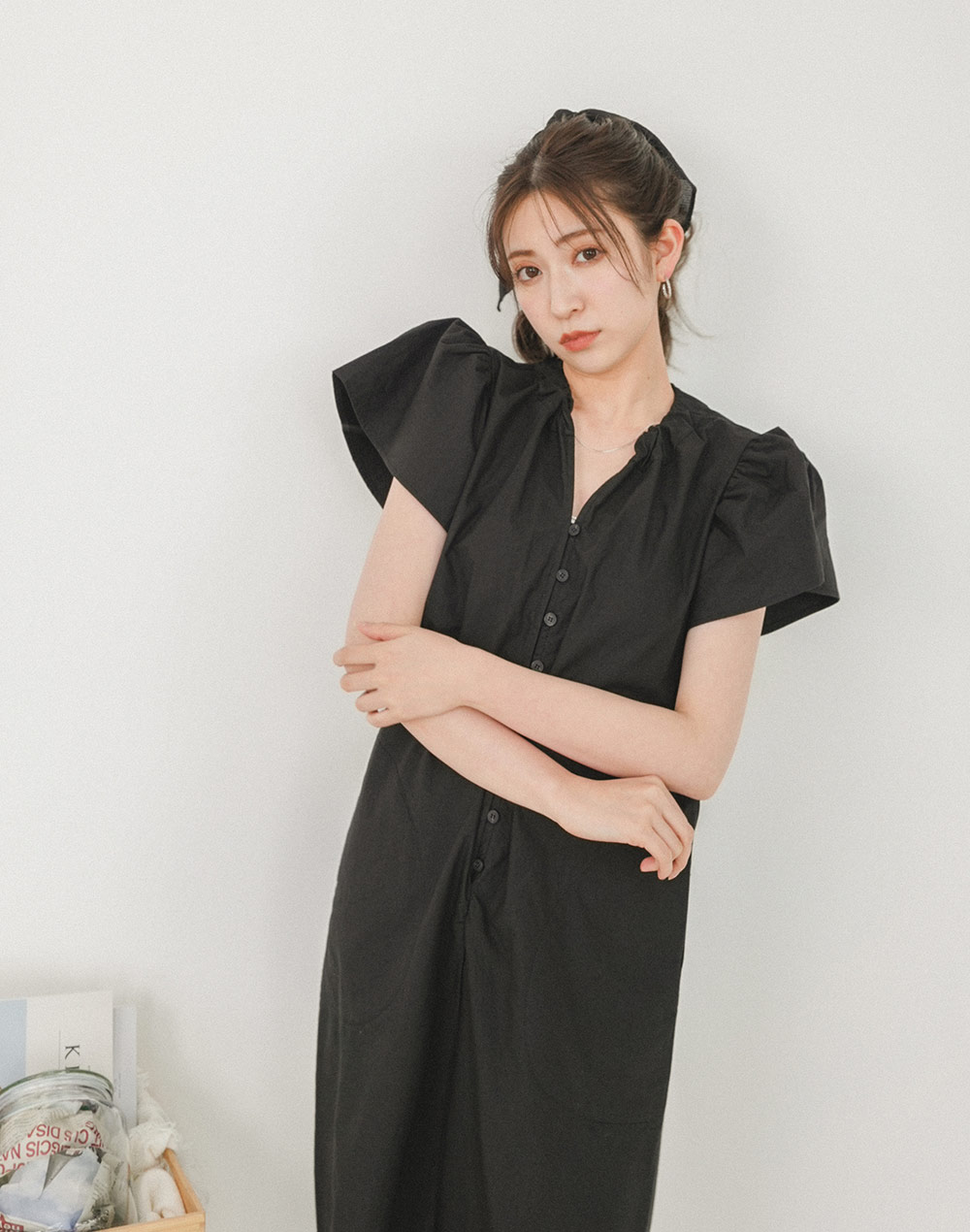 frill sleeve jumpsuits | 詳細画像4