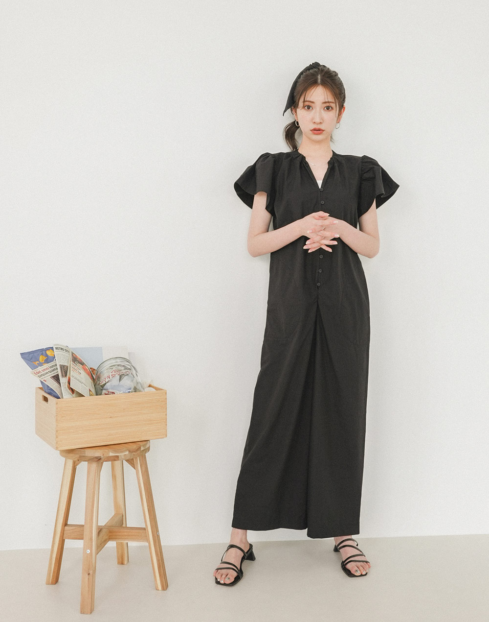 frill sleeve jumpsuits | 詳細画像6
