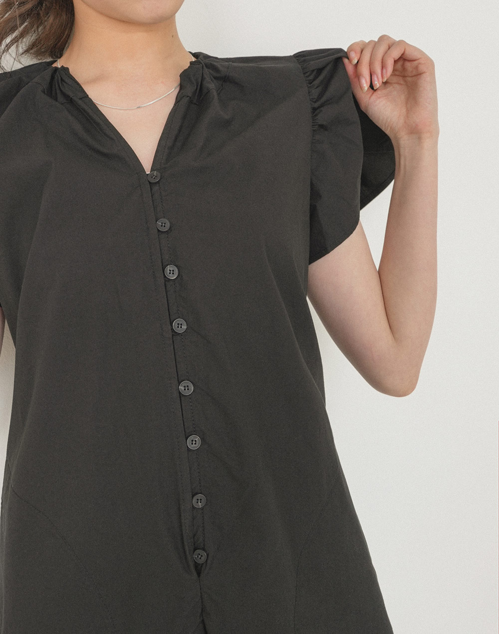 frill sleeve jumpsuits | 詳細画像14
