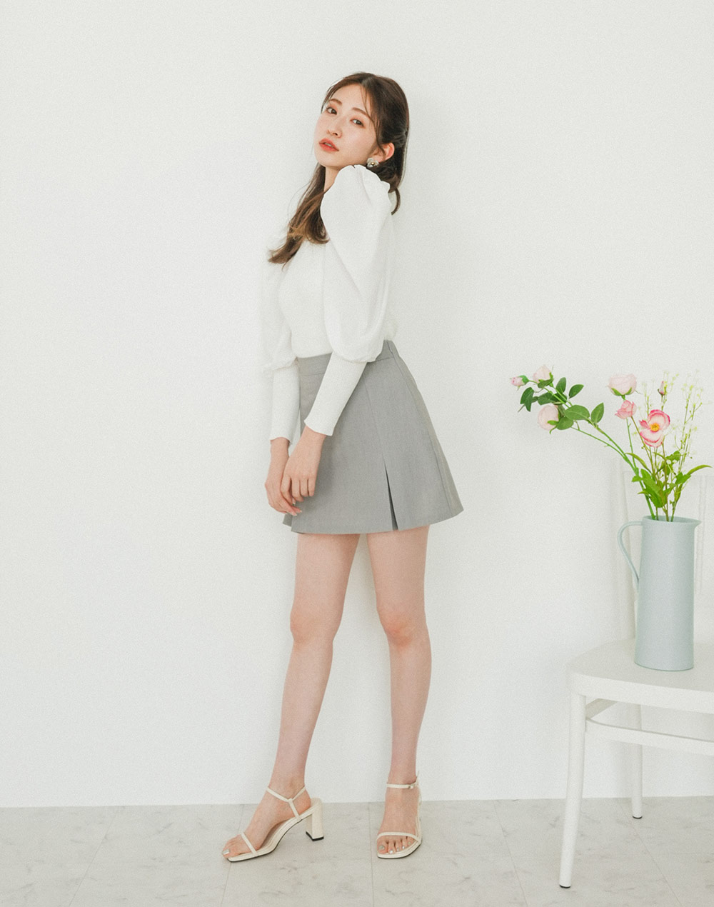 inverted pleats skirt | 詳細画像2