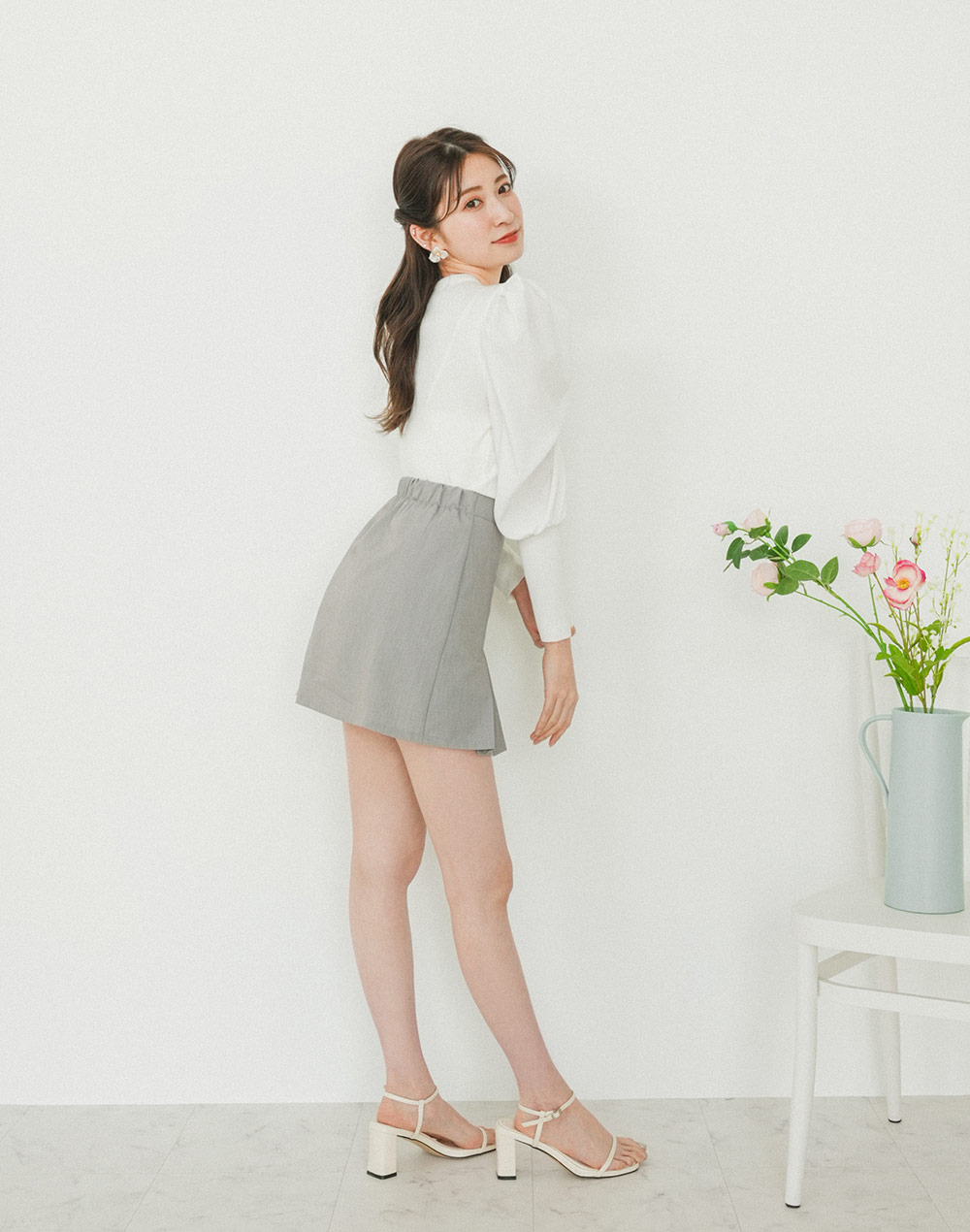inverted pleats skirt | 詳細画像6