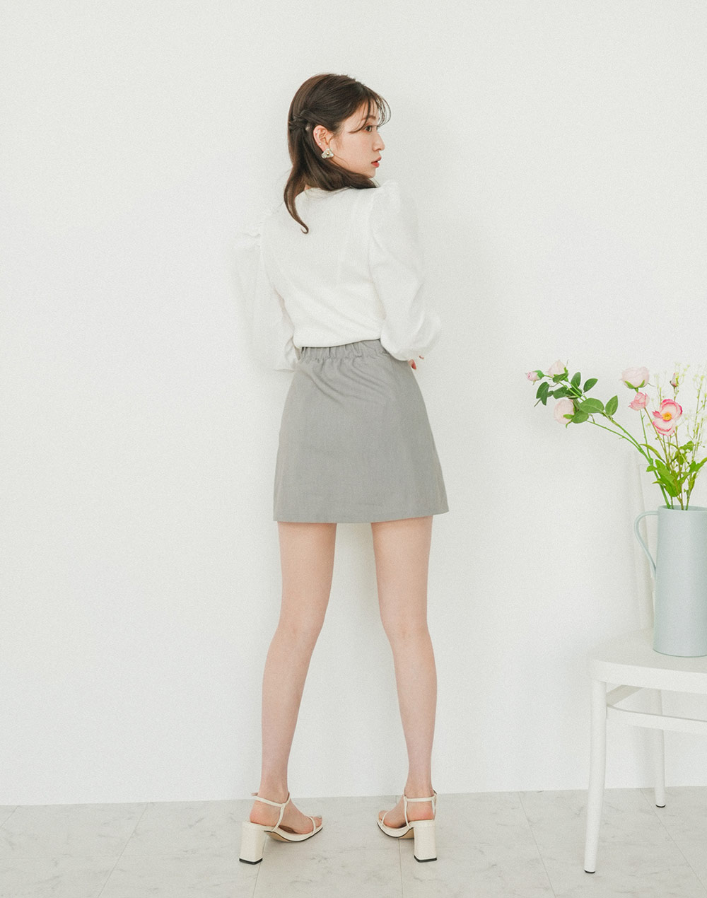 inverted pleats skirt | 詳細画像8