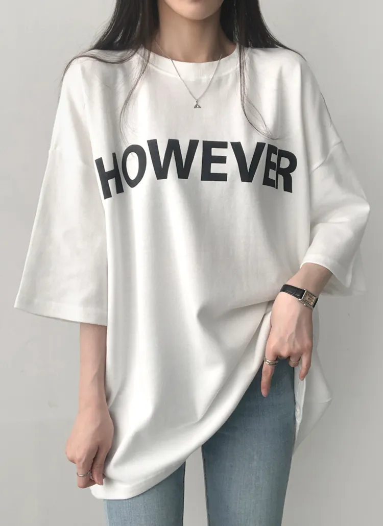HOWEVERプリントTシャツ | lilisense | 詳細画像1
