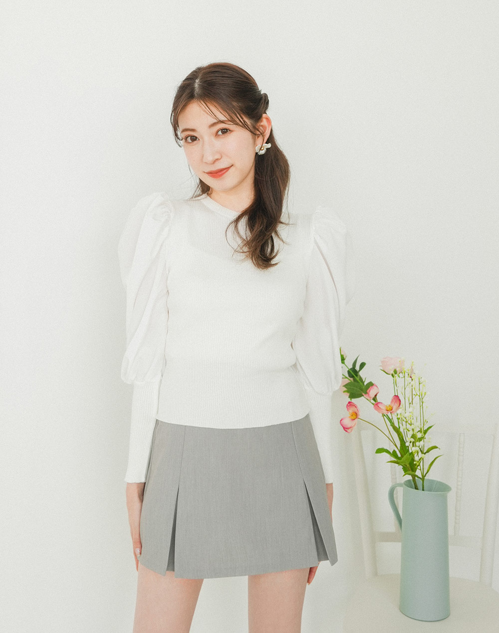 power shoulder knit | 詳細画像2