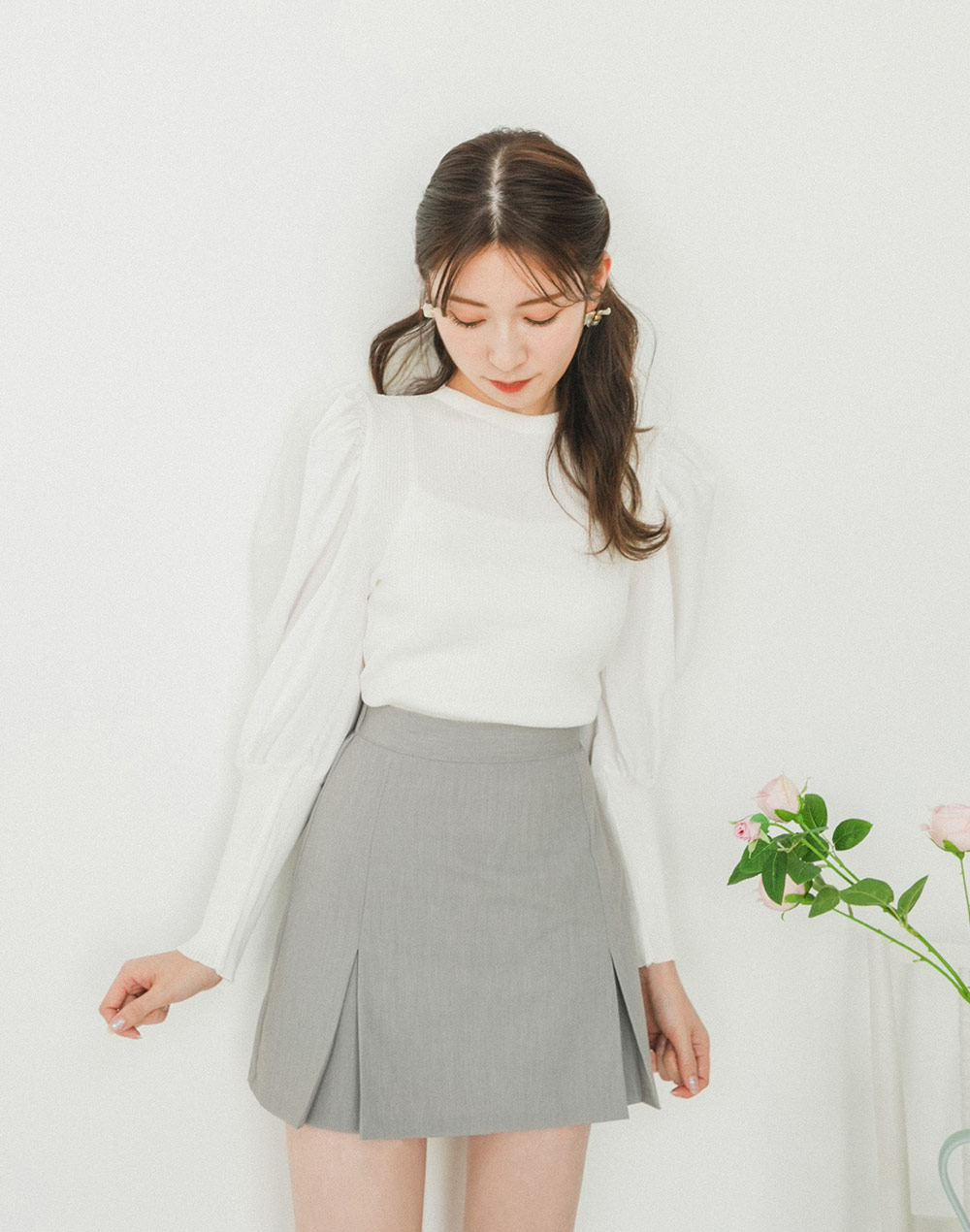 power shoulder knit | 詳細画像3