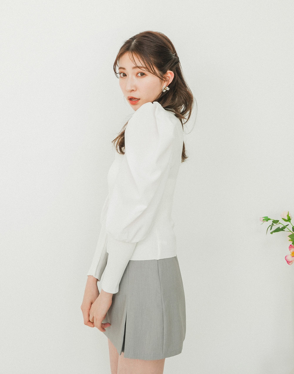 power shoulder knit | 詳細画像6