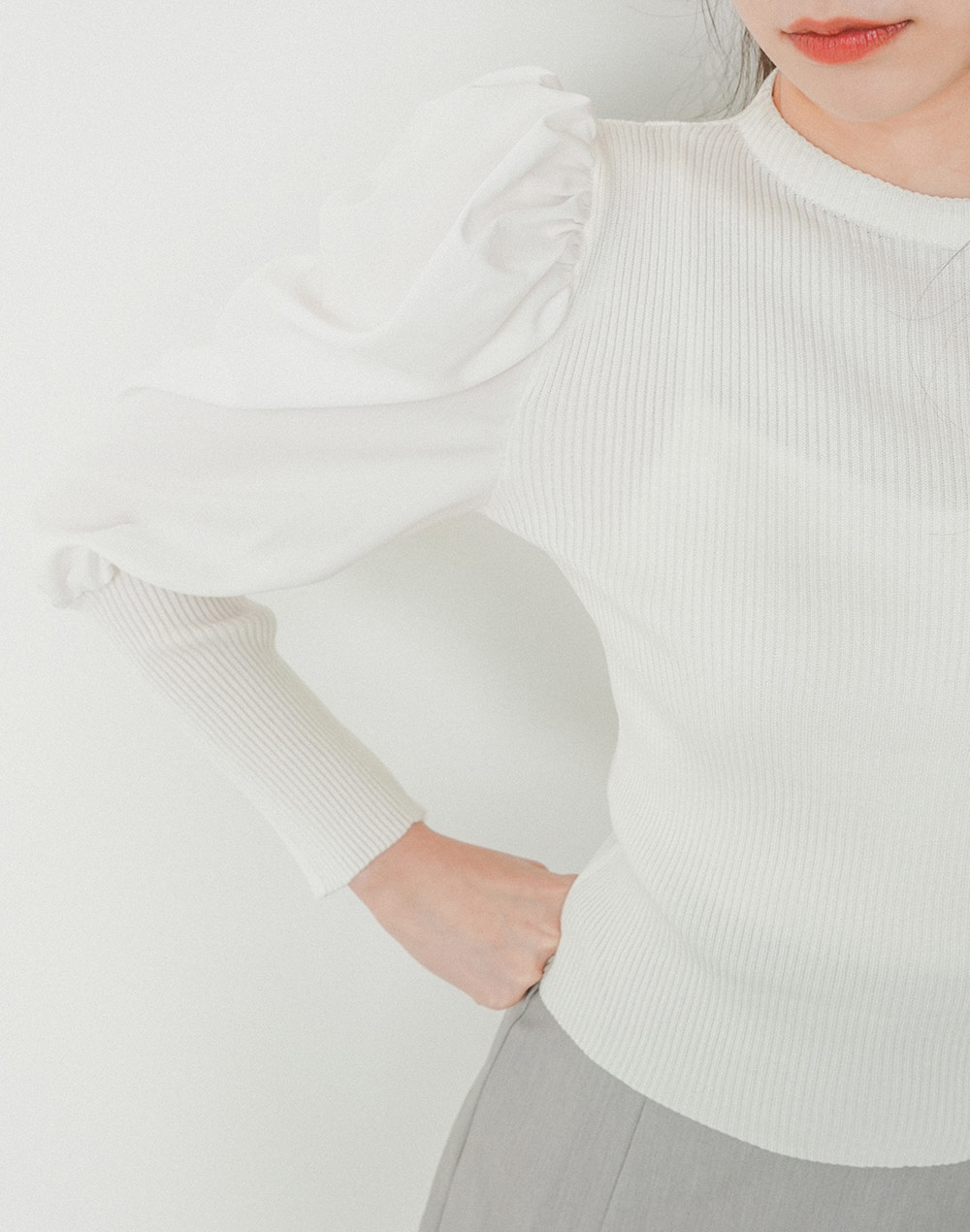 power shoulder knit | 詳細画像14