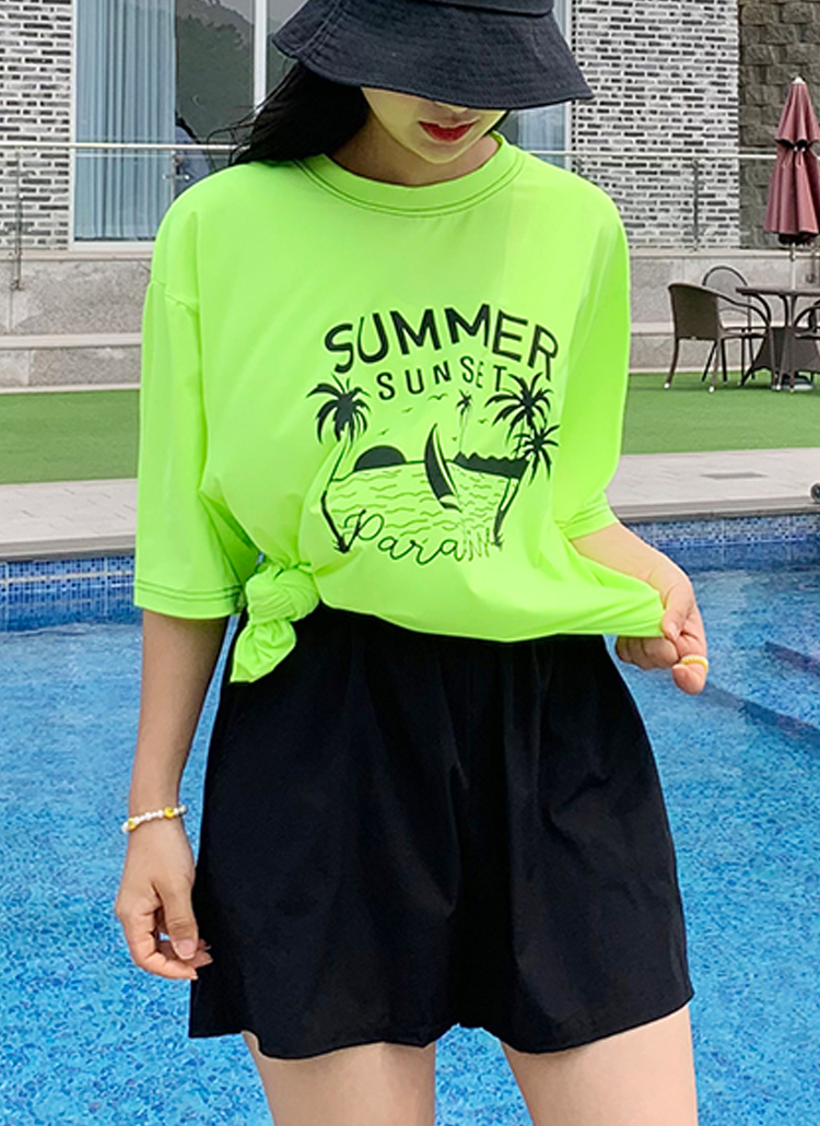 Summer半袖ラッシュガード P 水着 ビーチウェア ラッシュガード レディースファッション通販 Dholic ディーホリック