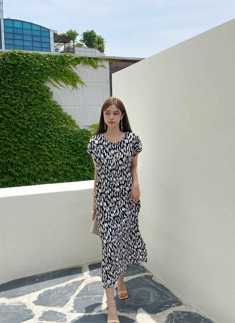 dholic レオパードパターンワンピース ディーホリック