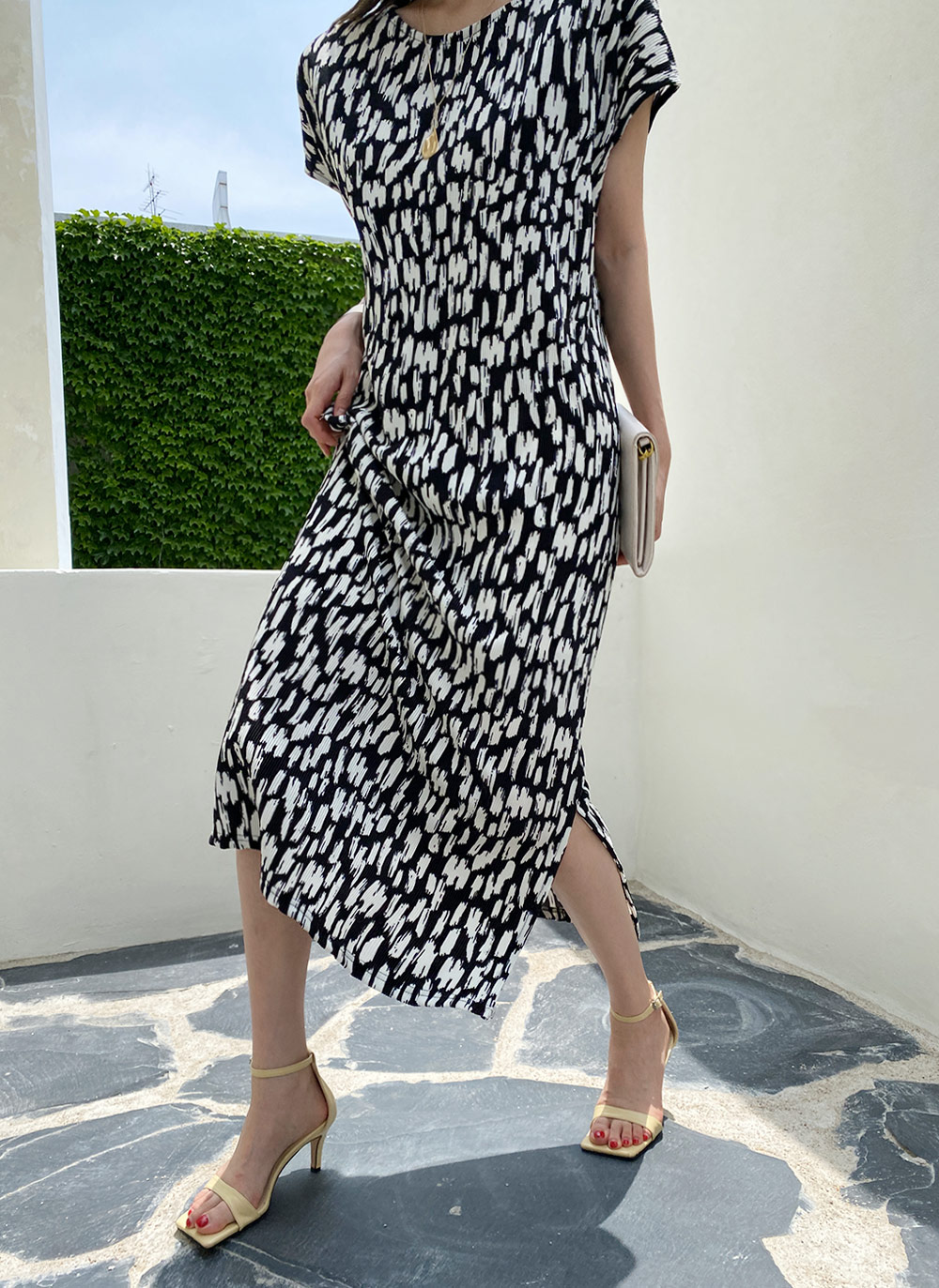 dholic レオパードパターンワンピース ディーホリック