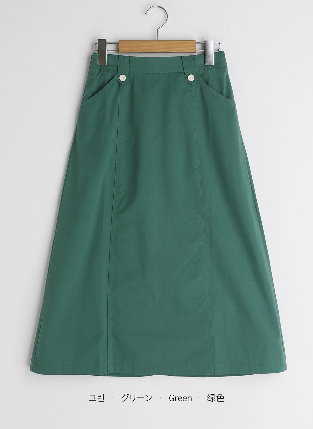 ボタンコットンAラインスカート・全3色 | DHOLIC PLUS | 詳細画像20