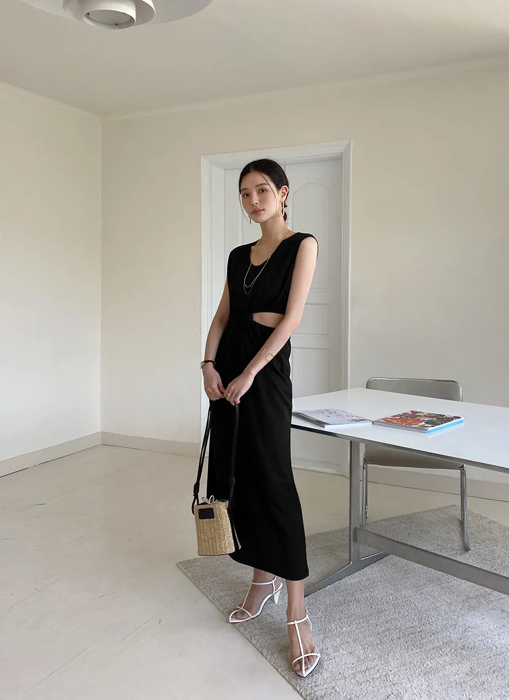 ウエストスリットワンピース・全2色 | レディースファッション通販  