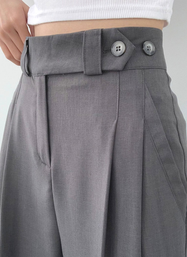 ウエストボタンスラックスパンツ | レディースファッション通販 - DHOLIC